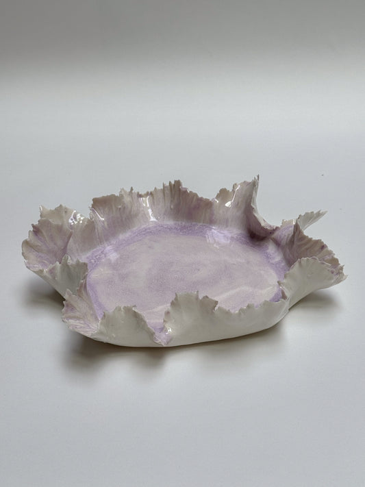 Large shell bowl pink